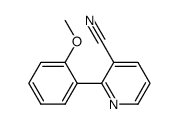 2-(2-methoxy-phenyl)nicotinonitrile structure