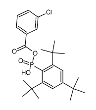 (2,4,6-tri-tert-butylphenyl)phosphonic 3-chlorobenzoic anhydride Structure