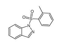 1-(toluene-2-sulfonyl)-1H-indazole结构式