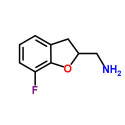 1-(7-Fluoro-2,3-dihydro-1-benzofuran-2-yl)methanamine结构式