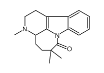 3,7a-Diazacyclohepta(jk)fluoren-7(1H)-one, 2,3,3a,4,5,6-hexahydro-3,6,6-trimethyl-, (+-)结构式