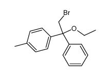 2-ethoxy-2-(p-methylphenyl)-2-phenylethyl bromide Structure