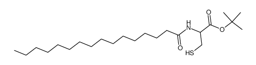 N-palmitoyl-L-cysteine tert-butyl ester Structure