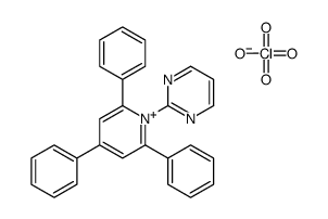 2-(2,4,6-triphenylpyridin-1-ium-1-yl)pyrimidine,perchlorate Structure