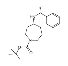 tert-butyl (4S)-4-{[(1R)-1-phenylethyl]amino}azepane-1-carboxylate Structure