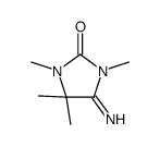 5-imino-1,3,4,4-tetramethylimidazolidin-2-one Structure