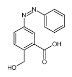 2-(hydroxymethyl)-5-phenyldiazenylbenzoic acid结构式