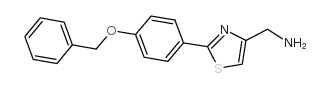 C-[2-(4-BENZYLOXY-PHENYL)-THIAZOL-4-YL]-METHYLAMINE结构式
