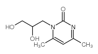 1-(2,3-dihydroxypropyl)-4,6-dimethylpyrimidin-2-one structure