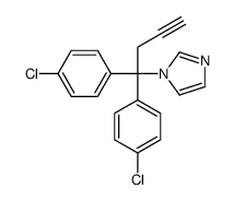 1-[1,1-bis(4-chlorophenyl)but-3-ynyl]imidazole Structure