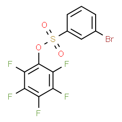 PENTAFLUOROPHENYL 3-BROMO-BENZENESULFONATE结构式