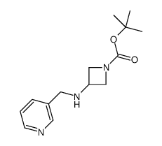 tert-butyl 3-(pyridin-3-ylmethylamino)azetidine-1-carboxylate结构式