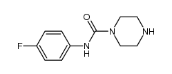 piperazine-1-carboxylic acid (4-fluoro-phenyl)-amide Structure