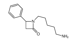 1-(5-aminopentyl)-4-phenylazetidin-2-one Structure