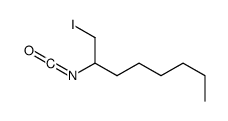 1-iodo-2-isocyanatooctane结构式
