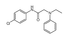 N-(4-chlorophenyl)-2-(N-ethylanilino)acetamide结构式