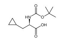 (R)-2-((tert-butoxycarbonyl)amino)-3-cyclopropylpropanoic acid picture