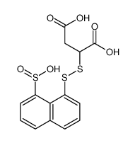 2-[(8-sulfinonaphthalen-1-yl)disulfanyl]butanedioic acid Structure