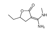 3-[amino(methylamino)methylidene]-5-ethyloxolan-2-one结构式