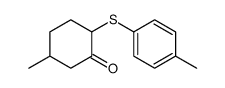 5-methyl-2-(4-methylphenyl)sulfanylcyclohexan-1-one Structure