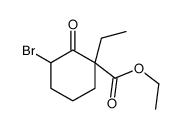 ethyl 3-bromo-1-ethyl-2-oxocyclohexane-1-carboxylate结构式