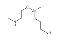 N-methyl-2-[methyl-[2-(methylamino)ethoxy]arsanyl]oxyethanamine结构式