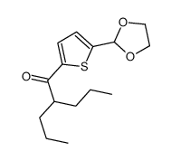 5-(1,3-DIOXOLAN-2-YL)-2-THIENYL 1-PROPYLBUTYL KETONE结构式