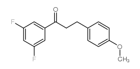 3',5'-DIFLUORO-3-(4-METHOXYPHENYL)PROPIOPHENONE结构式