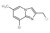 8-bromo-2-(chloromethyl)-6-methylimidazo[1,2-a]pyridine结构式