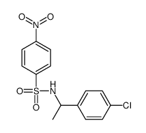 N-[1-(4-chlorophenyl)ethyl]-4-nitrobenzenesulfonamide结构式