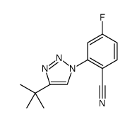 Benzonitrile, 2-[4-(1,1-dimethylethyl)-1H-1,2,3-triazol-1-yl]-4-fluoro结构式
