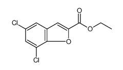 Ethyl 5,7-dichlorobenzofuran-2-carboxylate Structure