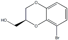 (S)-(8-bromo-2,3-dihydrobenzo[b][1,4]dioxin-2-yl)methanol结构式