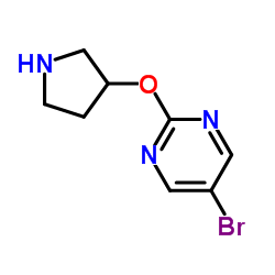 5-Bromo-2-(pyrrolidin-3-yloxy)pyrimidine Structure