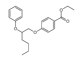 ethyl 4-(2-phenoxyhexoxy)benzoate结构式