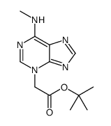 tert-butyl 2-[6-(methylamino)purin-3-yl]acetate结构式