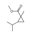 methyl 1-methyl-2-propan-2-ylcyclopropane-1-carboxylate Structure
