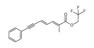 2,2,2-trifluoroethyl (2E,4E)-2-methyl-7-phenyl-2,4-heptadien-6-ynoate Structure