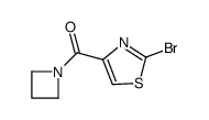azetidin-1-yl-(2-bromo-1,3-thiazol-4-yl)methanone结构式