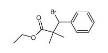 3-bromo-2,2-dimethyl-3-phenyl-propionic acid ethyl ester结构式