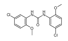 N,N'-bis-(5-chloro-2-methoxy-phenyl)-urea结构式