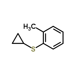 1-(Cyclopropylsulfanyl)-2-methylbenzene Structure