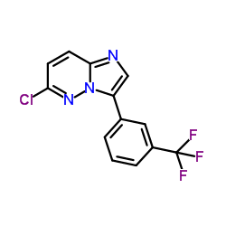 6-Chloro-3-[3-(trifluoromethyl)phenyl]imidazo[1,2-b]pyridazine Structure