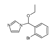 1-((2-bromophenyl)(ethoxy)methyl)-1H-imidazole结构式