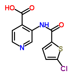 3-{[(5-Chloro-2-thienyl)carbonyl]amino}isonicotinic acid结构式