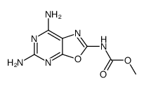 Methyl 4,6-diaminooxazolo<5,4-d>pyrimidine-2-carbamate Structure