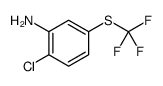 Benzenamine, 2-chloro-5-[(trifluoromethyl)thio]结构式