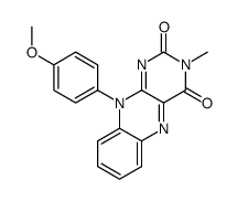 10-(4-methoxyphenyl)-3-methylbenzo[g]pteridine-2,4-dione结构式