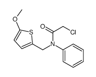 2-chloro-N-[(5-methoxythiophen-2-yl)methyl]-N-phenylacetamide结构式