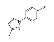 1-(4-溴苯基)-3-甲基吡唑结构式